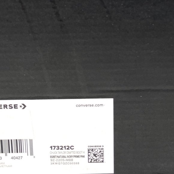 Converse High-Top Sneakers in White with Pink Accents - Picture 10 of 10